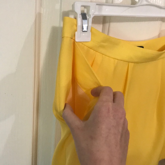 J.Crew Factory Pleated Color Block Skirt - Picture 9 of 9